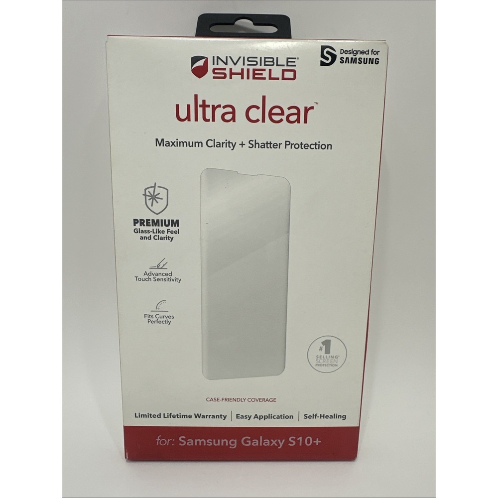 ZAGG InvisibleShield Ultra Clear Screen Protector for Samsung Galaxy S10+